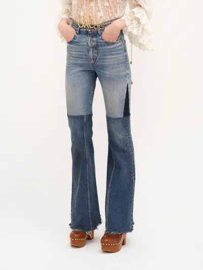 Chloé Patchwork Denim Jeans
