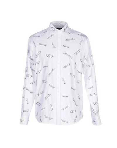 Dsquared2 Solid Color Shirt In White