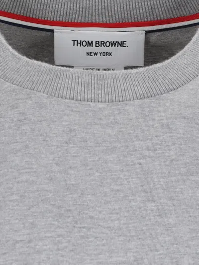 Thom Browne Cotton T-shirt In Gray