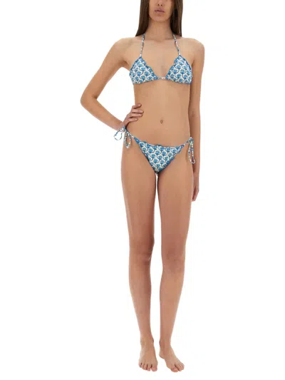 Mc2 Saint Barth Sagittarius Bikini Top In Blue