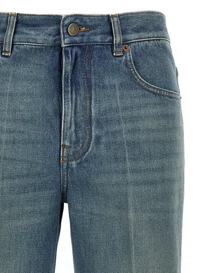 Valentino Garavani Straight-leg Jeans With Decorative Cuffs In Black