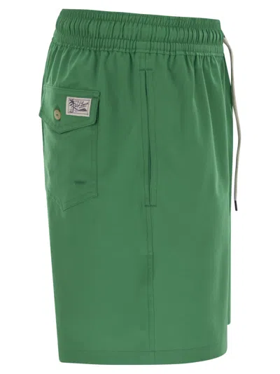 Polo Ralph Lauren 5.75-inch Traveler Classic Swim Trunk Man Swim Trunks Green Size Xxl Recycled Poly In Preppy Green