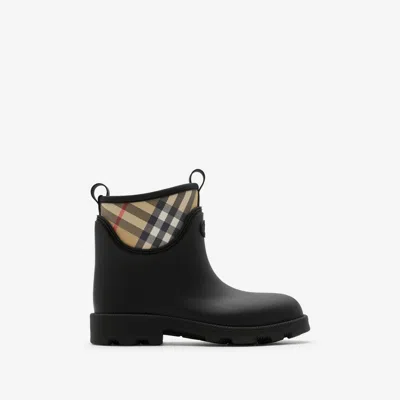 Burberry Women Marsh Stamp Rubber Ankle Boots In Multi