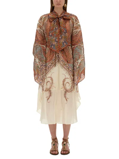 Zimmermann Layered Multicolour Dress With Paisley Patterns