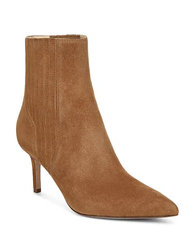 Veronica Beard Lisa Suede Stiletto Chelsea Booties In Hazelwood