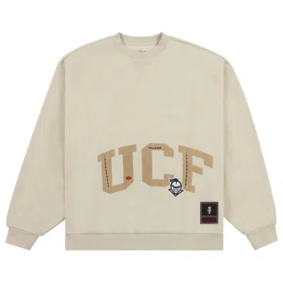 Pre-owned Cactus Jack By Travis Scott X Mitchell & Ness University Of Central Florida Crewneck 'tan' In Brown