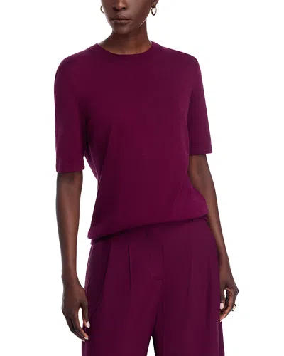 Lafayette 148 New York Cotton & Silk Sweater In Burgundy