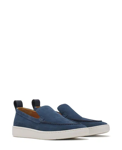 Lanvin Suede Slipper Navy Blue Color In Blue Navy
