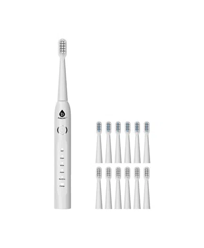 Pursonic Usb Rechargeable Electric Toothbrush With 12 Brush Heads