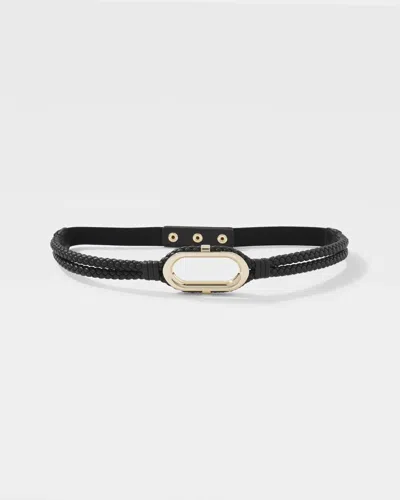 White House Black Market Braided Stretch Waist Belt