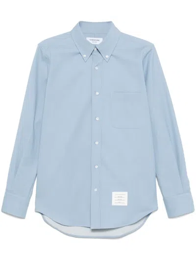Thom Browne Light Blue Cotton Button-down Shirt