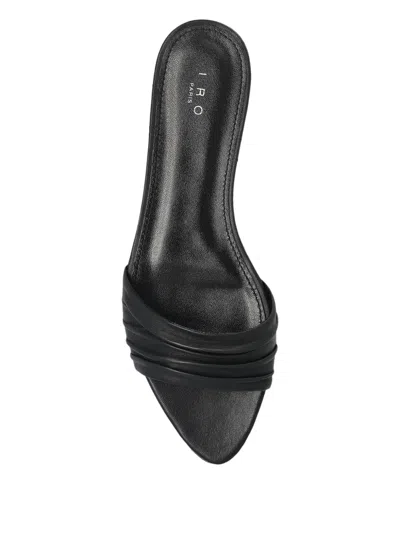 Iro Leather Sandals In Black