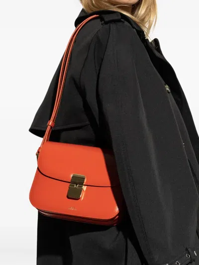 Apc A.p.c. Grace Logo Printed Small Shoulder Bag
