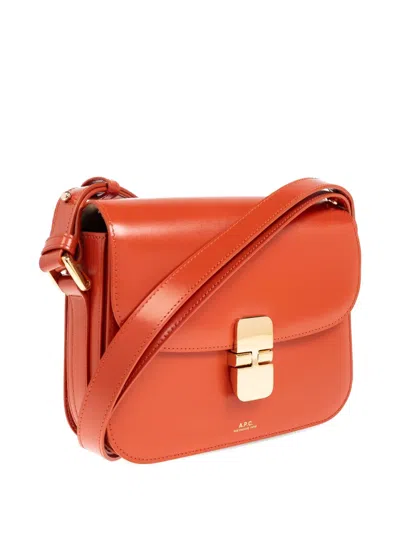 Apc A.p.c. Grace Logo Printed Small Shoulder Bag