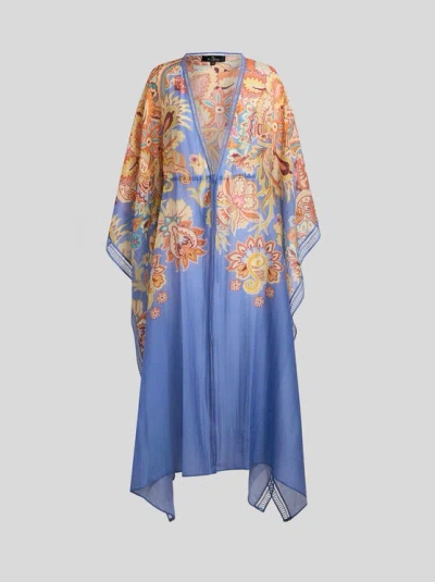 Etro Printed Cotton And Silk Beach Cover-up