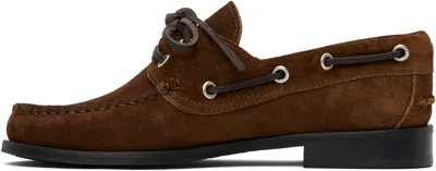 Aeyde Harris Cow Suede Leather Tobacco Loafers Tobacco In Multi