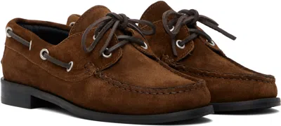 Aeyde Harris Cow Suede Leather Tobacco Loafers Tobacco In Multi