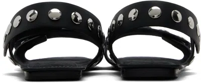 Khaite Black Boden Flat Sandals