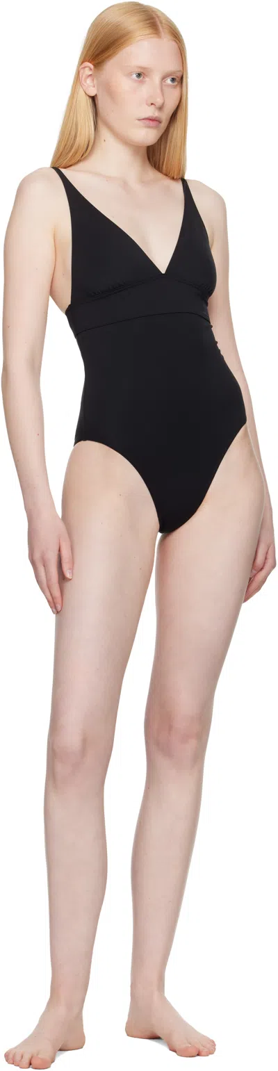 Eres Stretch Nylon Swimsuit Ruched Detailing