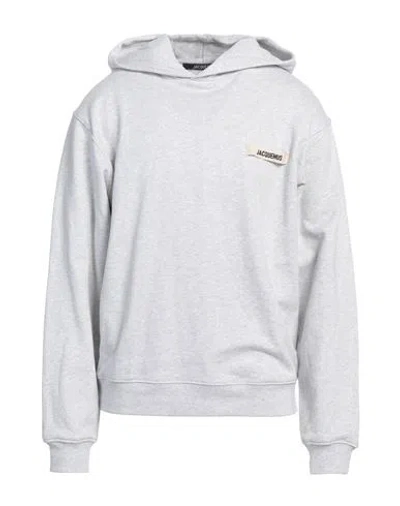 Jacquemus Man Sweatshirt Light Grey Size Xxl Cotton In Gray
