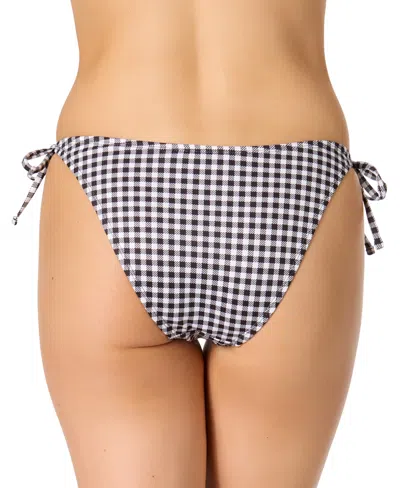 Salt + Cove Juniors' Plaid Side-tie Bikini Bottoms, Exclusively At Macy's In Multi