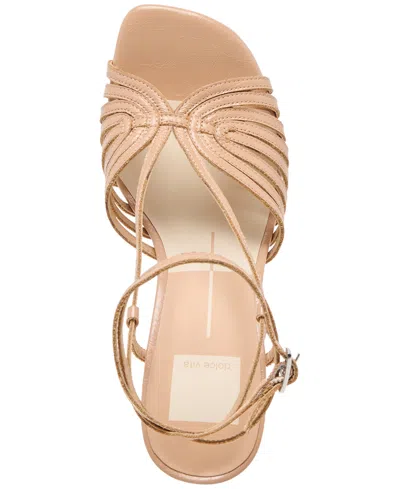 Dolce Vita Nivana Sandals Café Crinkle Patent
