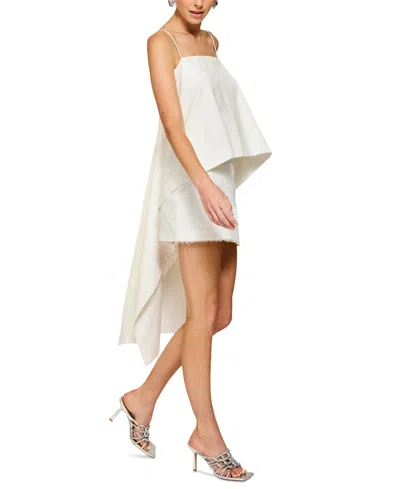 Line & Dot Women's Fable Bead-hem Mini Skirt In White