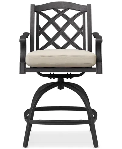 Agio Wythburn Outdoor Firepit Bar Height Bar Stool, Created For Macy's