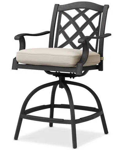 Agio Wythburn Outdoor Firepit Bar Height Bar Stool, Created For Macy's