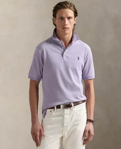 Polo Ralph Lauren Pique Polo Shirt Polo Shirts Purple In Cactus Purple/c6103