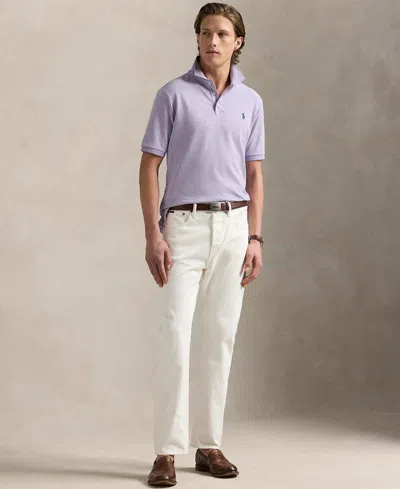 Polo Ralph Lauren Pique Polo Shirt Polo Shirts Purple In Cactus Purple/c6103