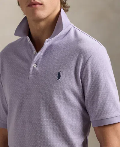 Polo Ralph Lauren Pique Polo Shirt Polo Shirts Purple In Cactus Purple/c6103