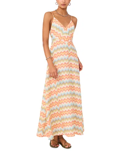 1.state Chevron Maxi Dress
