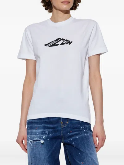 Dsquared2 Women's Dsquared Mini Fit Tee White In White