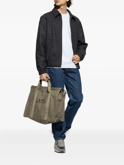 Apc Gilbert Zip-up Houndstooth Jacket