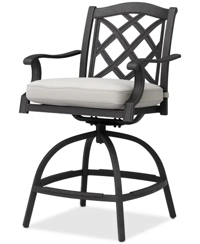 Agio Wythburn Outdoor Firepit Bar Height Bar Stool, Created For Macy's