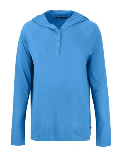 CUTTER & BUCK COASTLINE EPIC COMFORT RECYCLED WOMENS HOODED SHIRT 