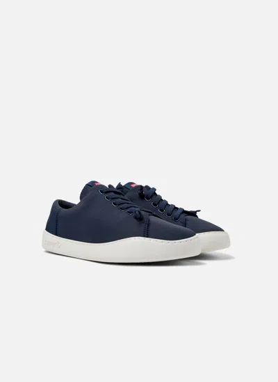Camper Peu Touring Navy Lace-up Sneakers In Blue