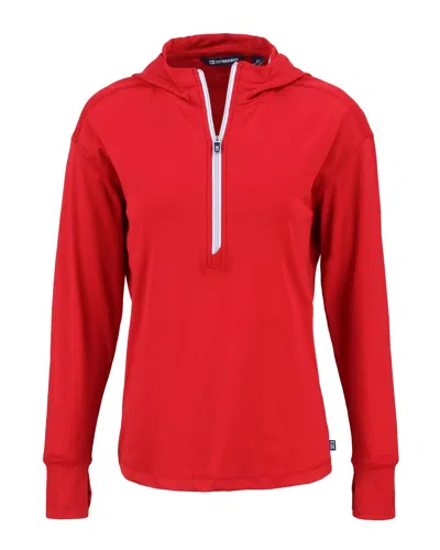 Cutter & Buck Daybreak Eco Recycled Womens Half Zip Hoodie