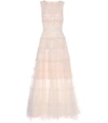 OSCAR DE LA RENTA Embellished lace gown