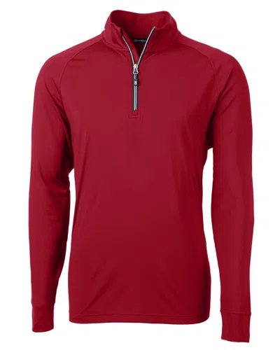 Cutter & Buck Adapt Eco Knit Stretch Recycled Mens Big And Tall Quarter Zip Pullover Jacket