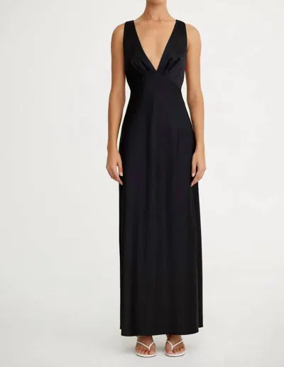 Significant Other Lucille Bias Maxi Dress In Black