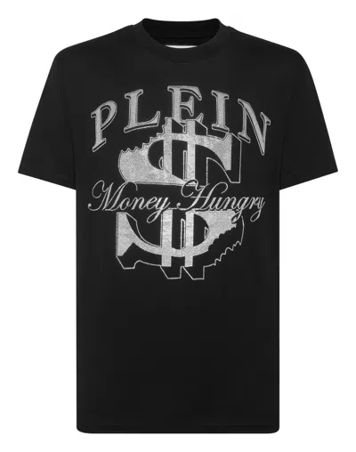 Philipp Plein T-shirt Round Neck Ss Money Hungry