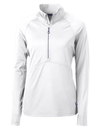 Cutter & Buck Adapt Eco Knit Stretch Recycled Womens Half Zip Pullover Jacket