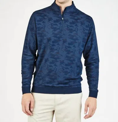 Tasc Cloud 1/4 Zip Pullover In Navy Camo
