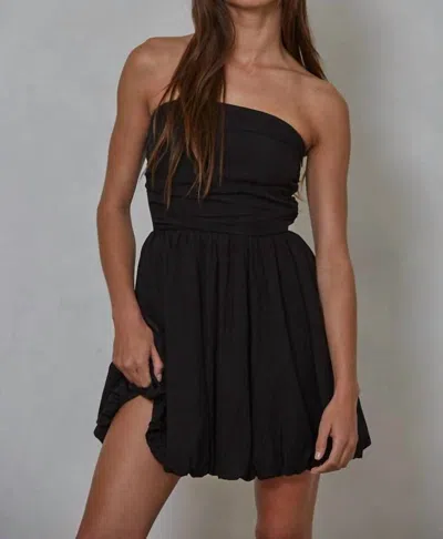 Shop By Together Woven Bubble Mini Dress In Black