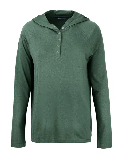 CUTTER & BUCK COASTLINE EPIC COMFORT RECYCLED WOMENS HOODED SHIRT 