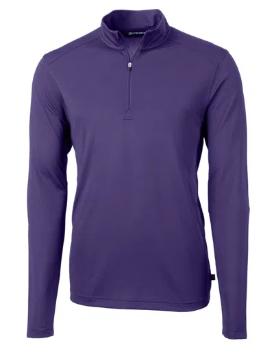 Cutter & Buck Virtue Eco Pique Recycled Quarter Zip Mens Pullover Jacket