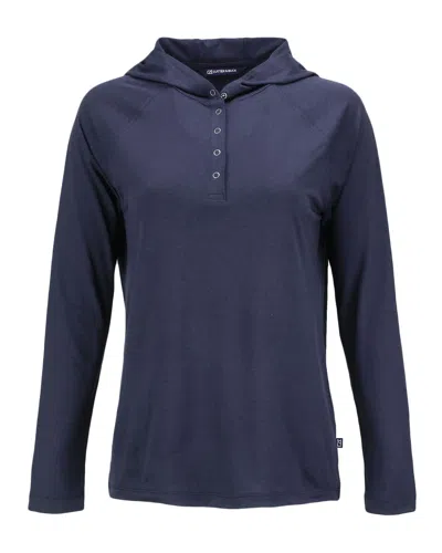 CUTTER & BUCK COASTLINE EPIC COMFORT RECYCLED WOMENS HOODED SHIRT 