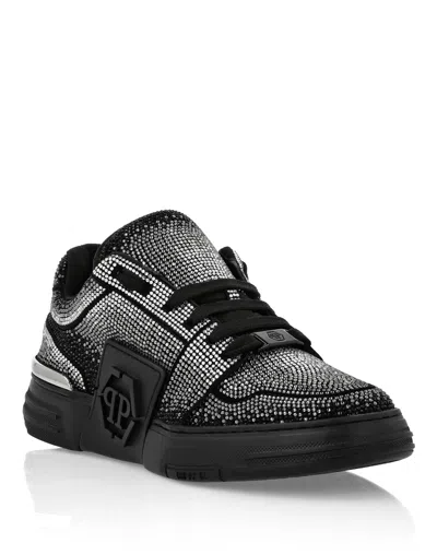 Philipp Plein Strass Hexagon Suede Sneakers